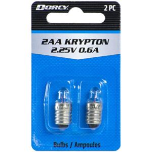 dorcy 2aa-2.25-volt, 0.6a krypton replacement bulb, 2-pack (41-1664)