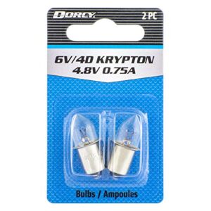 dorcy 6-volt/4d-4.8-volt, 0.75a bayonet base krypton replacement bulb (41-1663), blue, 2-pack