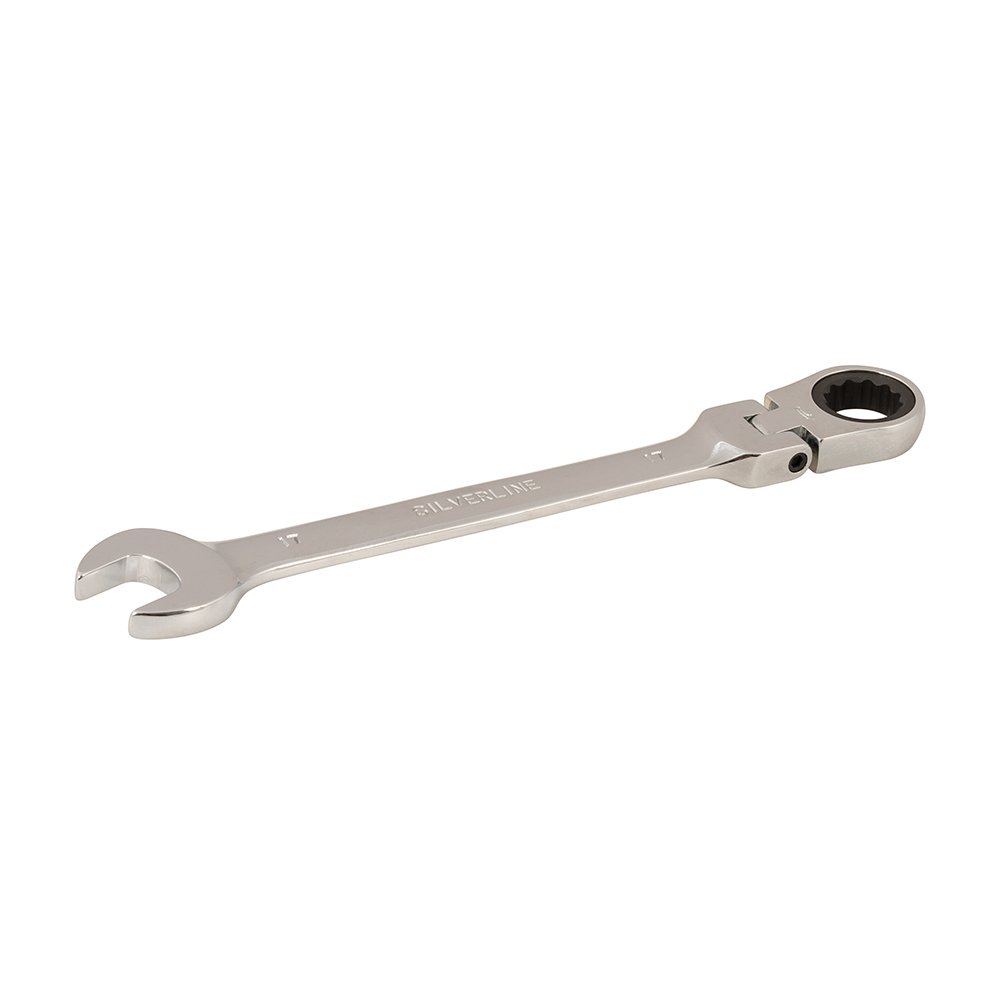 Silverline 580470 Flexible Head Ratchet Spanner 17 mm