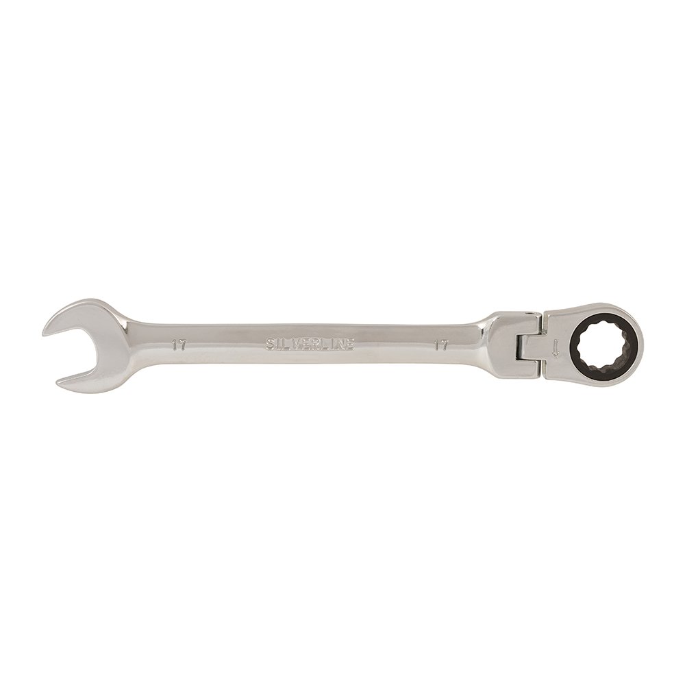 Silverline 580470 Flexible Head Ratchet Spanner 17 mm