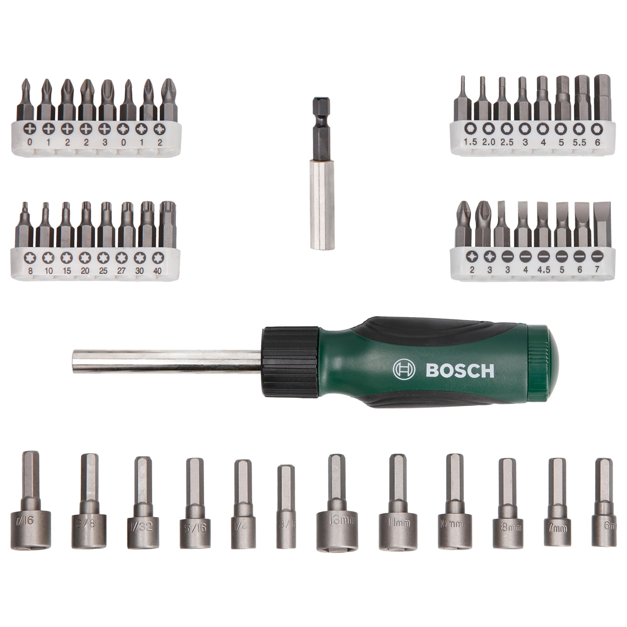 Bosch 2607019504 Screwdriver set (46 Piece), Assorted color