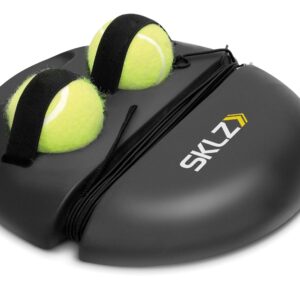 SKLZ Dual Swivel Tennis Ball Launcher, Multipurpose Trainer, 15-Foot Kinetic Cord, Ages 7 and Up