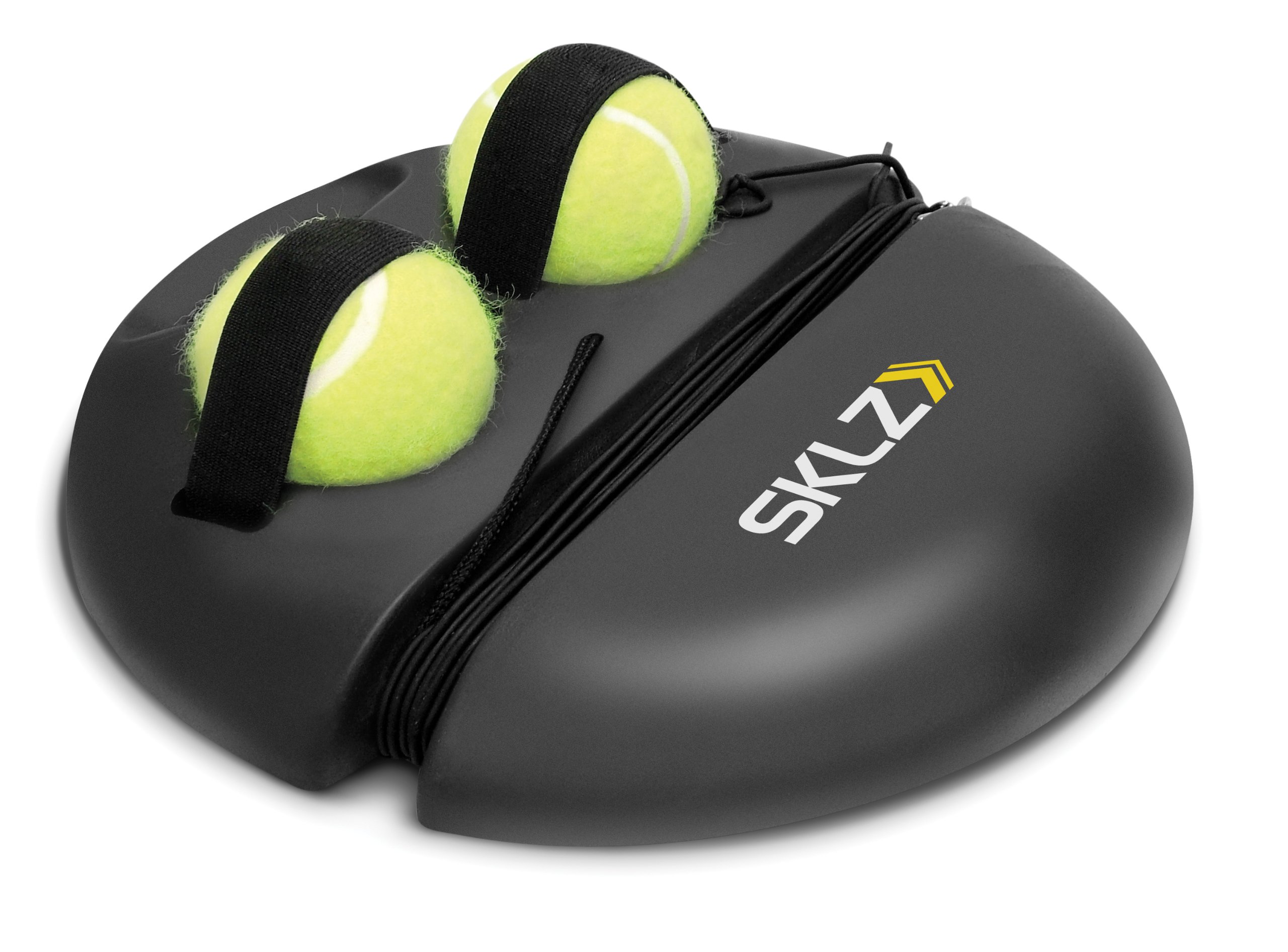 SKLZ Dual Swivel Tennis Ball Launcher, Multipurpose Trainer, 15-Foot Kinetic Cord, Ages 7 and Up