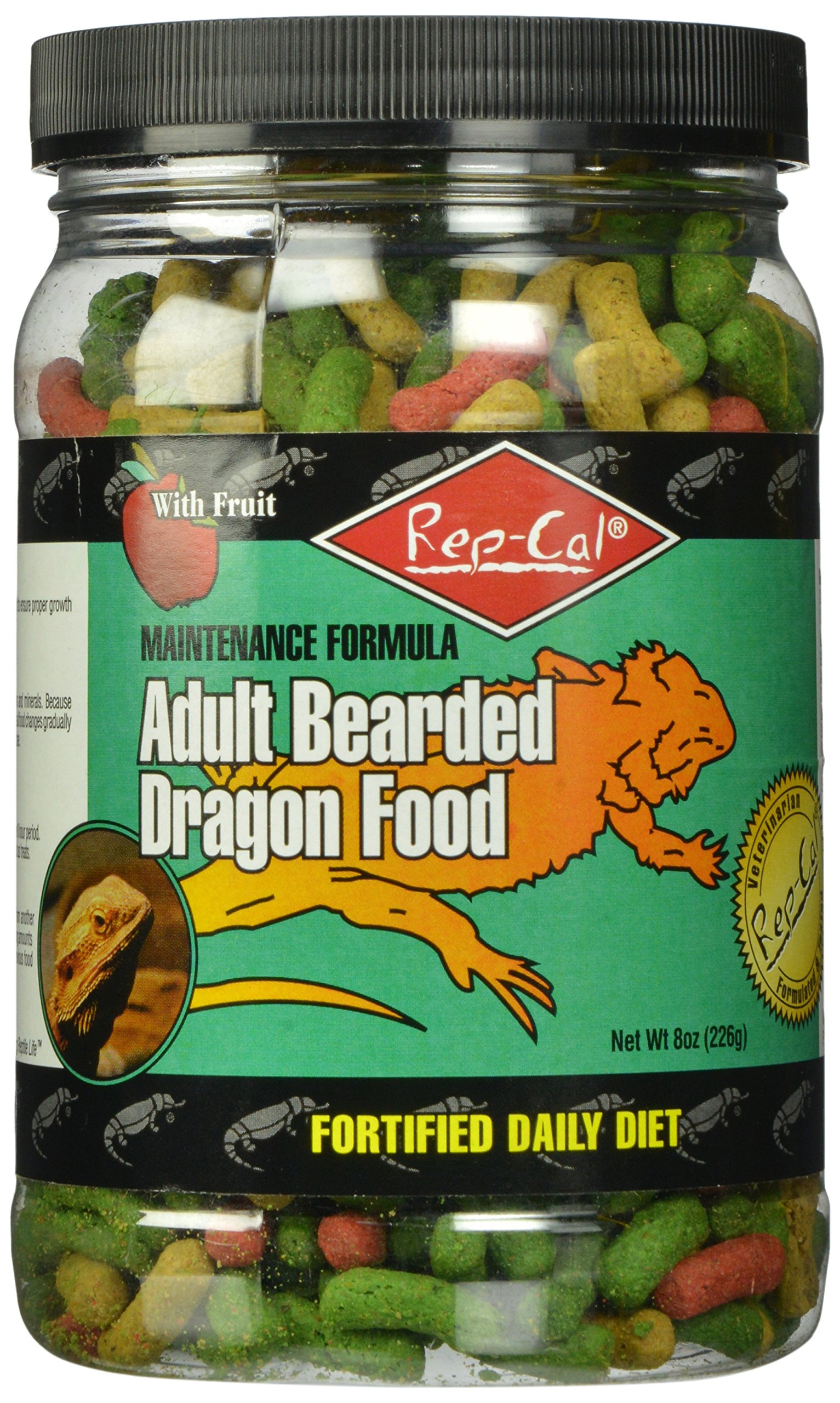 Rep-Cal Srp00815 Adult Bearded Dragon Pet Food, 8-Ounce