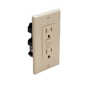 marinco 1591-fi marine electrical duplex gfci receptacle (15-amp straight blade, 125-volt, female, ivory), off-white