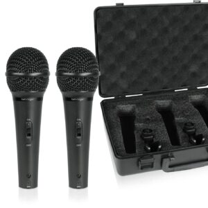 Behringer ULTRAVOICE XM1800S Dynamic Handheld Microphone, 3 Pack