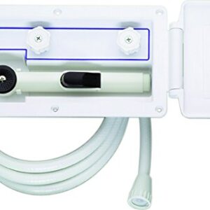 Attwood 4131-4 Aft-Deck Hot and Cold Freshwater Exterior Boat Shower Box Kit