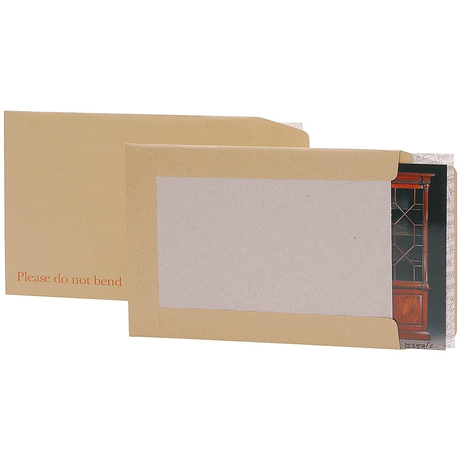 Q-Connect KF3518 Board-Back Envelope 238x163mm 115gsm Peel and Seal (Pack of 125) - Manilla