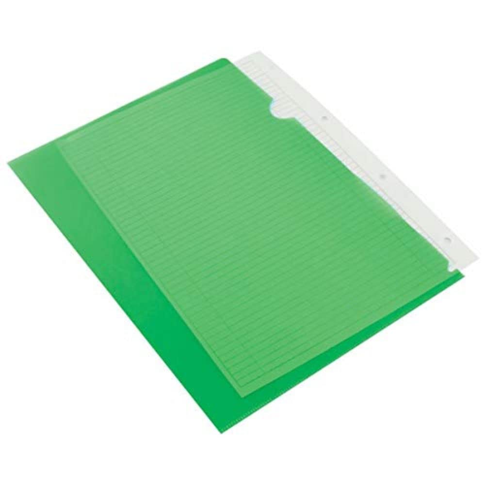 Q Connect A4 Cut Flush Folder - Green (Pack of 100)