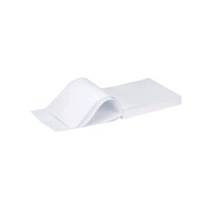 Q Connect KF50032 11 inch X241mm 2 Part NCR Plain Listing Paper (Pack of 1000),Clear,White