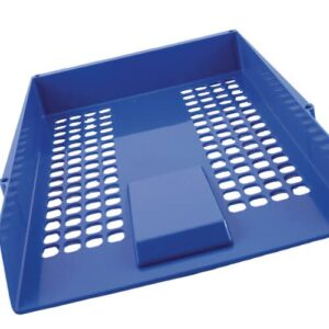 Q Connect Plastic Letter Tray - Blue