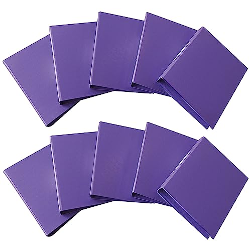 Q-Connect KF01474 2-Ring Binder A4 25mm Polypropylene Purple (Pack of 10)