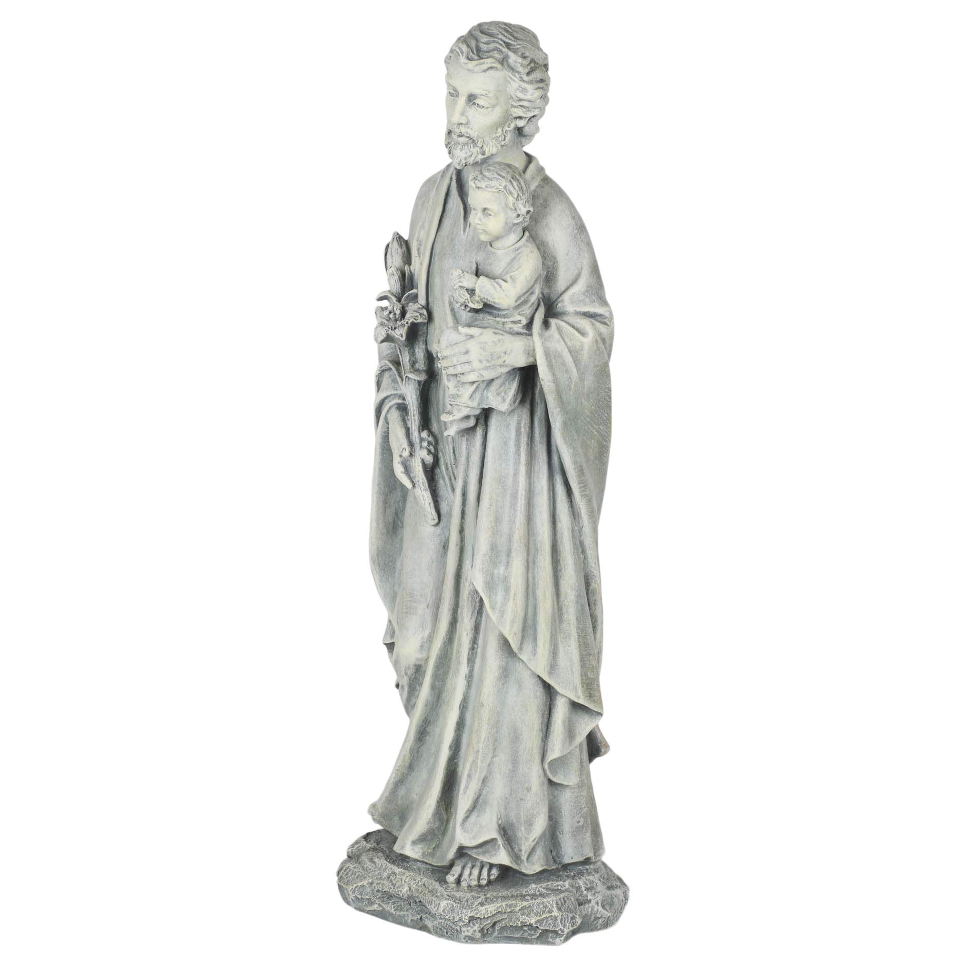 Joseph's Studio by Roman - St. Joseph Statue, 20" H, Garden Collection, Resin and Stone, Decorative, Religious Gift, Home Indoor and Outdoor Decor, Durable, Long Lasting