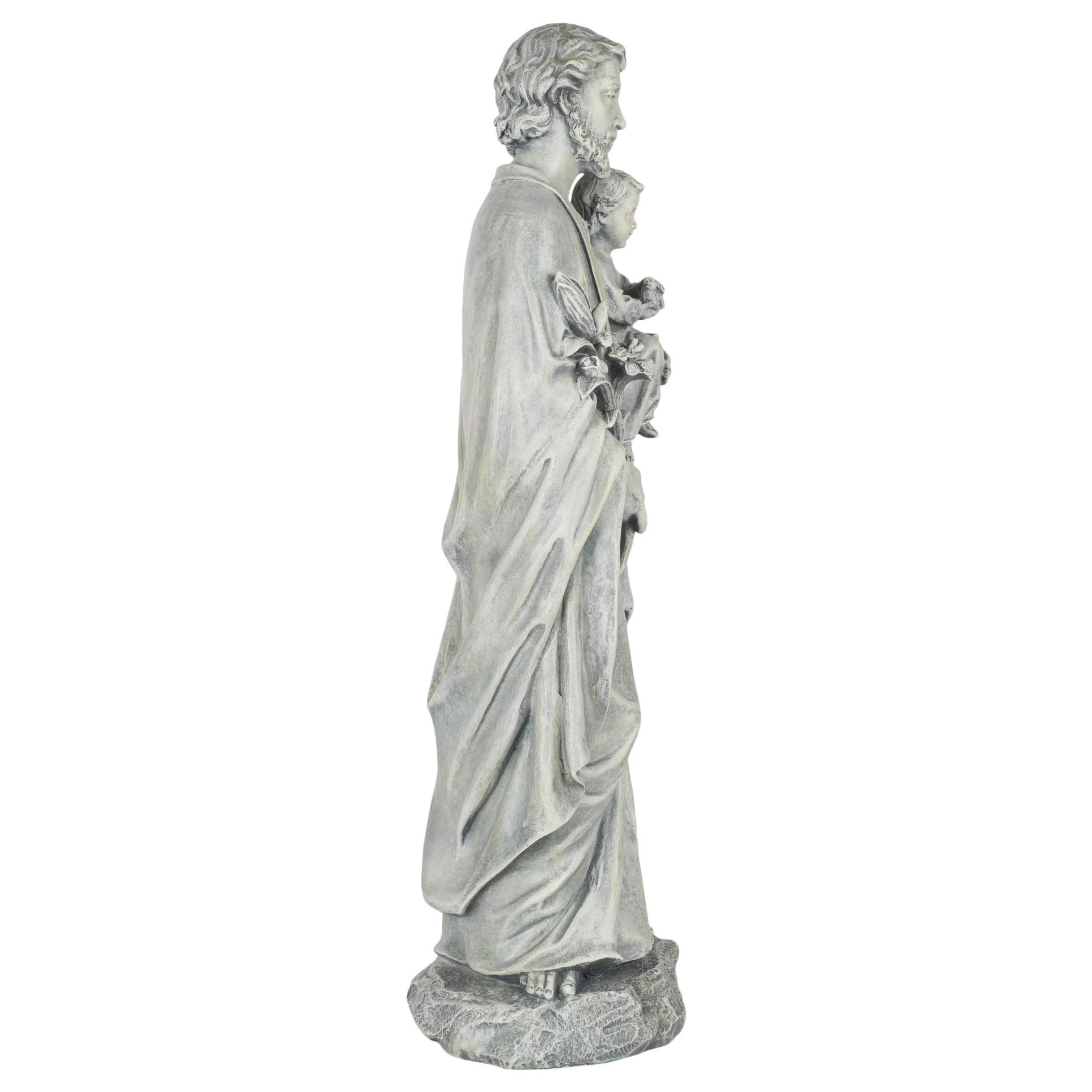 Joseph's Studio by Roman - St. Joseph Statue, 20" H, Garden Collection, Resin and Stone, Decorative, Religious Gift, Home Indoor and Outdoor Decor, Durable, Long Lasting