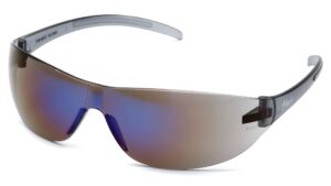 pyramex alair safety eyewear blue mirror lens blue mirror frame ansi z87+