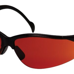 Pyramex Venture II Safety Eyewear, Sun Block Bronze Lens With Black Frame