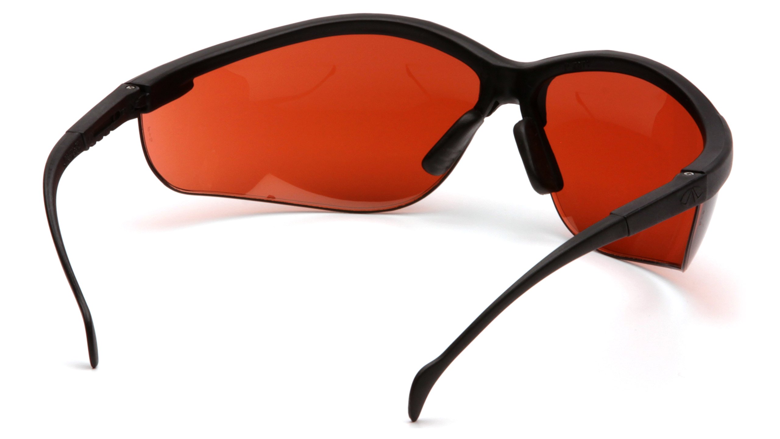 Pyramex Venture II Safety Eyewear, Sun Block Bronze Lens With Black Frame