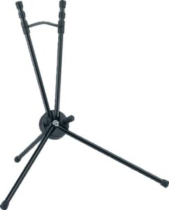 k&m könig & meyer saxxy saxophone in-bell tripod 3 leg stand 14350.000.55 | professional grade for all musicians | lightweight ultra-compact | stable secure bb tenor base | made in germany black