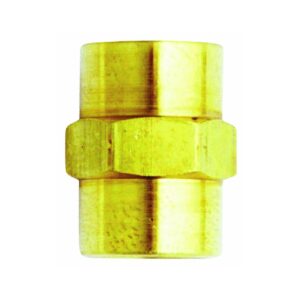 milton industries s-643 female hex coupling brass fitting - 2 pack