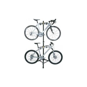 Topeak TwoUp TuneUp Bike Stand Black, L x W x H ﻿44 x 34 x 214 cm (Open) / ﻿17.3” 13.4” x 84.3”