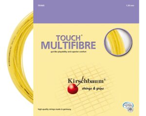 kirschbaum set touch multifibre tennis string, 1.30mm/16-gauge, natural