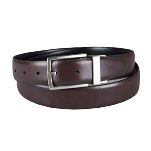 Kenneth Cole REACTION mens Reversible Comfort Stretch Casual apparel belts, Black/Brown Gunmetal, 38 US