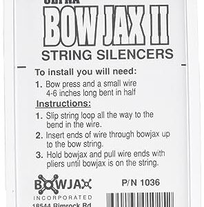 Bowjax 1036 Ultra Bow Jax II Dampener-Pack of 4 (Black)