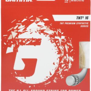 Gamma TNT2 16G Tennis String, White