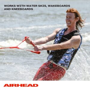 Airhead Water Ski Rope with Radius Handle, 3 Section for Water Skis, Wakeboards and Kneeboards