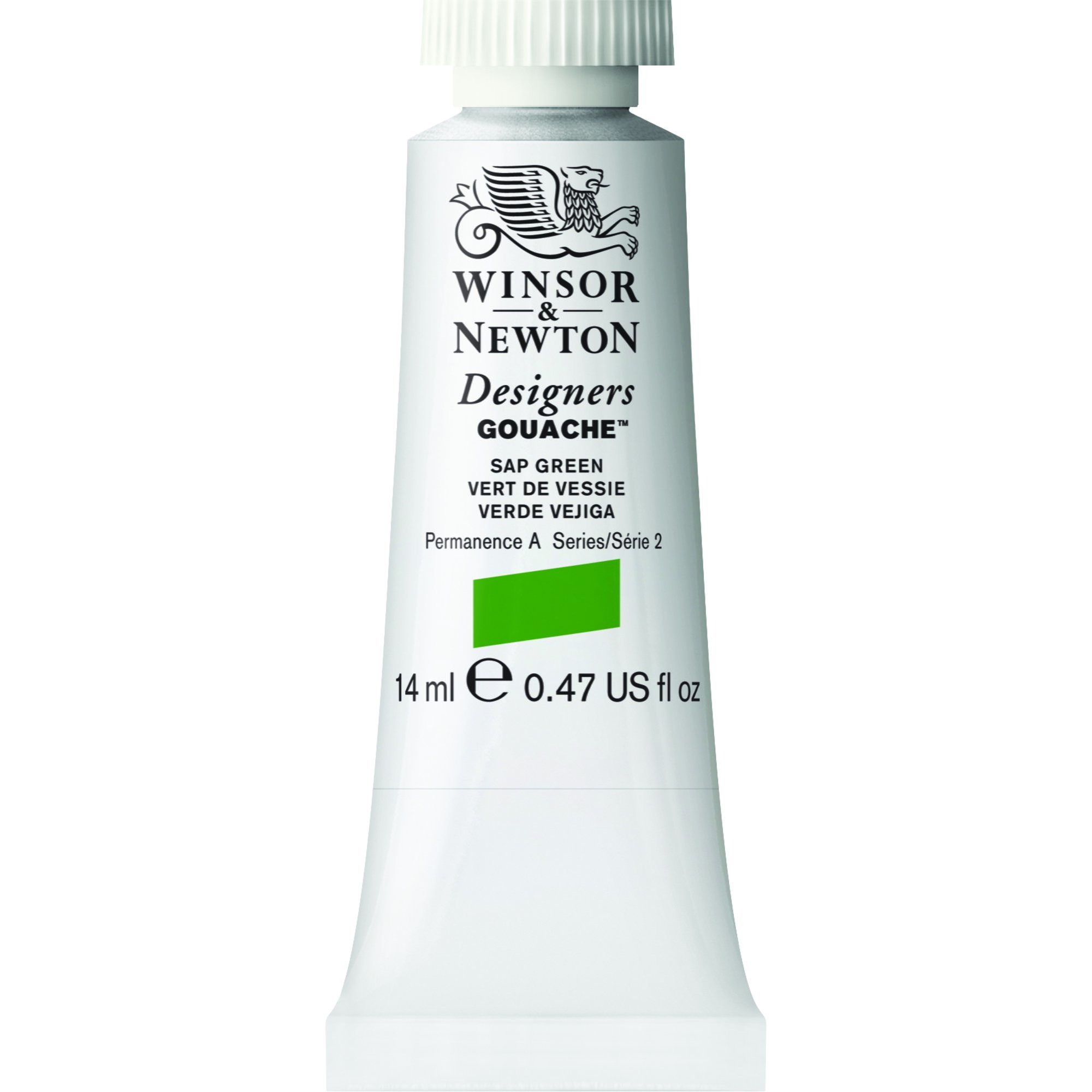 Winsor & Newton Designer's Gouache, 14 ml (0.47oz) tube, Sap Green