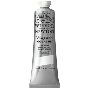 Winsor & Newton Designer's Gouache, 37 ml (1.25oz) tube, Zinc White