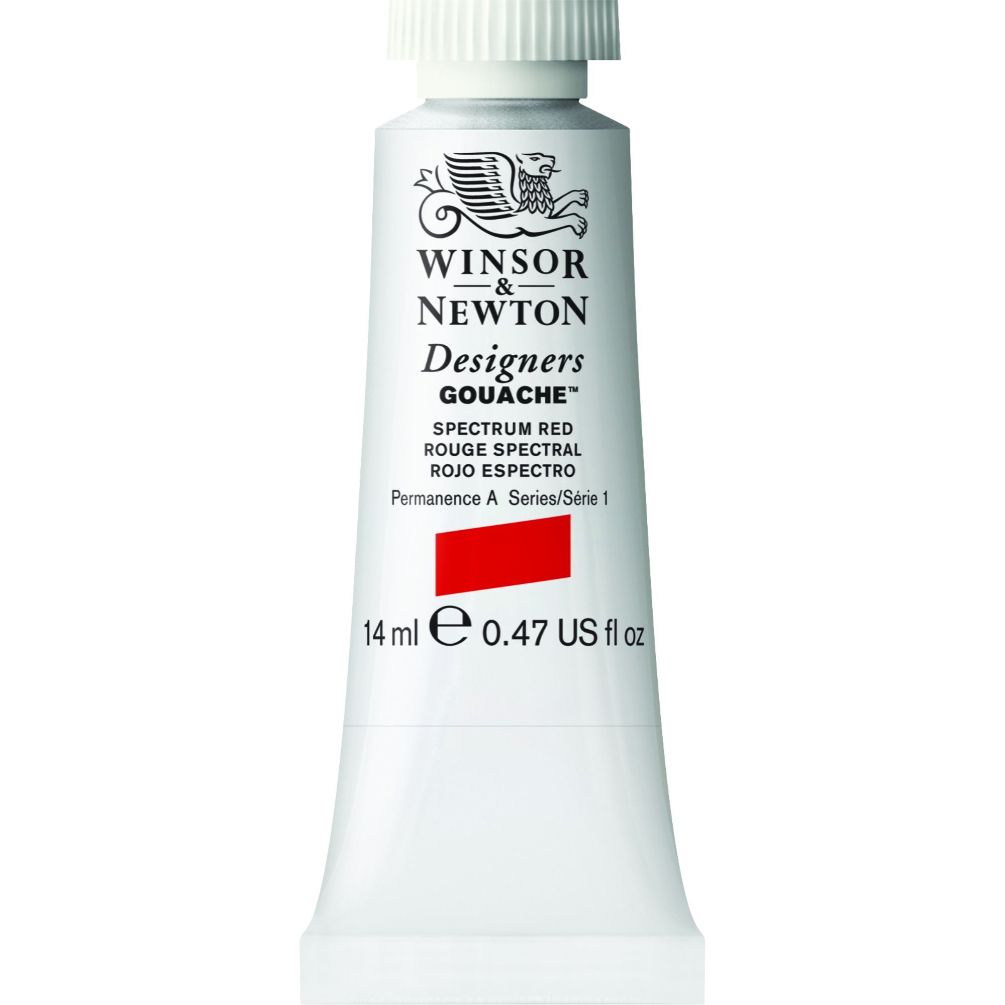 Winsor & Newton Designer's Gouache, 14 ml (0.47oz) tube, Spectrum Red