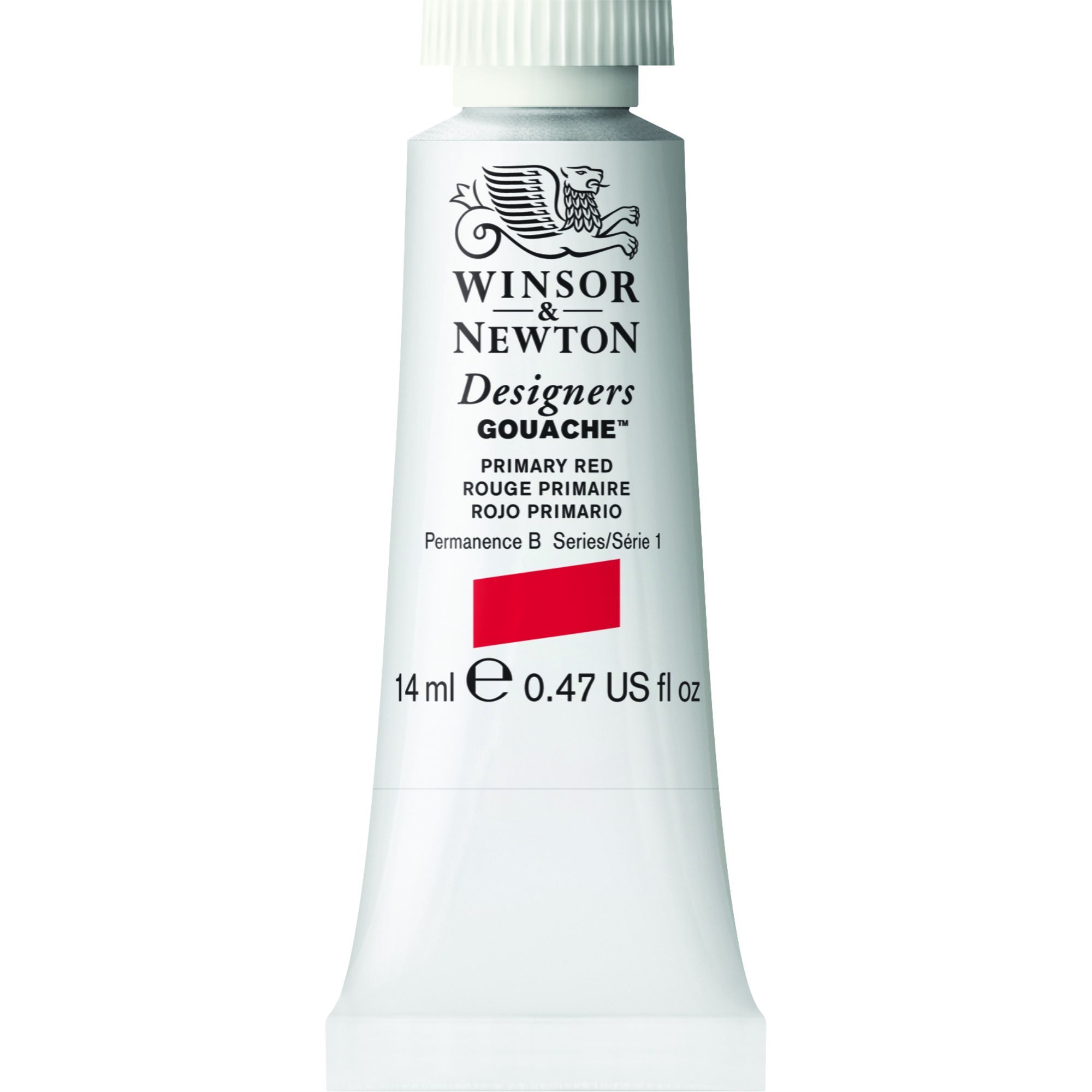 Winsor & Newton Designer's Gouache, 14 ml (0.47oz) tube, Primary Red