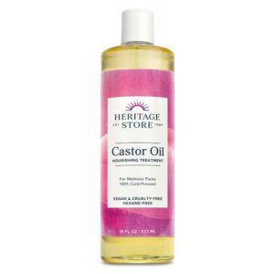 heritage store castor oil, 16 ounce