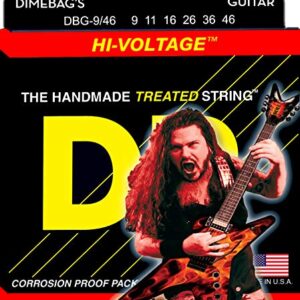 DR Strings Electric Guitar Strings, Dimebag Darrell Signature, Treated Nickel-Plated, 9-46