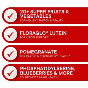 Purity Products Super Reds Powder Phytonutrient Superfood Drink Mix w/FloraGLO Lutein - Phytonutrient Blend containing Polyphenols, Antioxidants & More - 330 Grams - 30 Day Supply