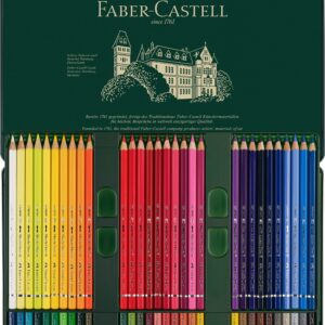 Faber Castell Albrecht 117560 Dura Watercolor Pencils, 60 Colors, Can