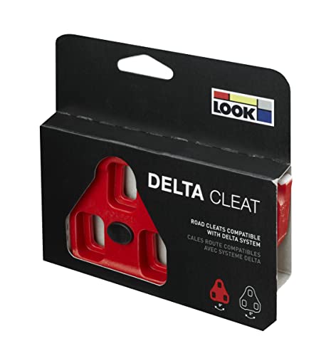 Look Cycle - Delta Cleats with Memory Positioner Function - 9° Angular Freedom – RED