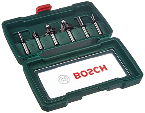 Bosch 2607019463 Routing Drill Bit Set of Cemented Carbide 8mm 6 Pcs