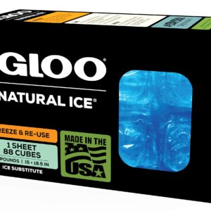 Igloo MaxCold Gel Ice Packs, Reusable Ice Packs for Coolers, Long Lasting Cold Freezer Pack for Lunch Boxes and Camping