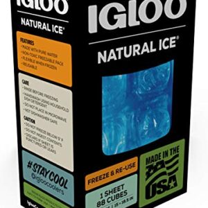 Igloo MaxCold Gel Ice Packs, Reusable Ice Packs for Coolers, Long Lasting Cold Freezer Pack for Lunch Boxes and Camping