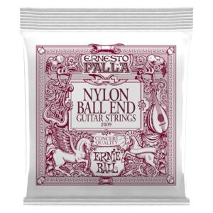 Ernie Ball Ernesto Palla Black & Gold Ball-End Nylon Classical Guitar Strings, 28-42 Gauge (P02409)