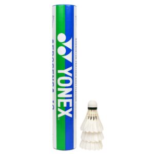 yonex aerosensa 10 shuttlecock pack of 12 number 2 white, slow