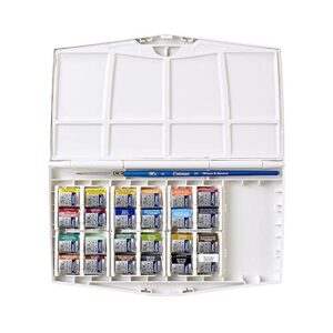 Winsor & Newton Cotman Watercolor Paint Set, Studio Set, 24 Half Pans