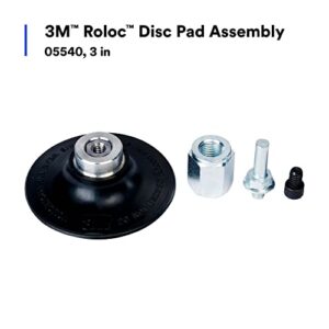 3M Roloc Disc Pad Assembly 05540, 3 in, Quick Change, Durable Backup Pad