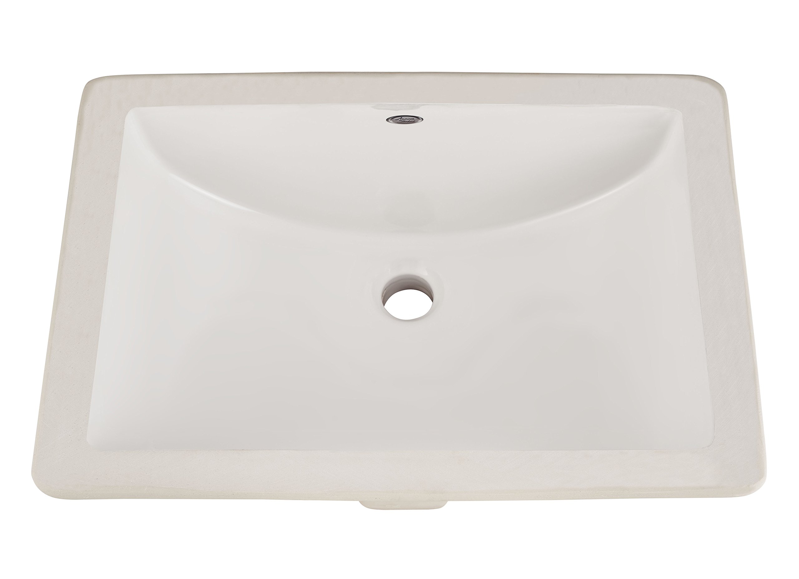 American Standard 0614000.020 Studio Ceramic Undermount Rectangular Bathroom Sink, 18'' L x 12'' W x 16.43'' H, White