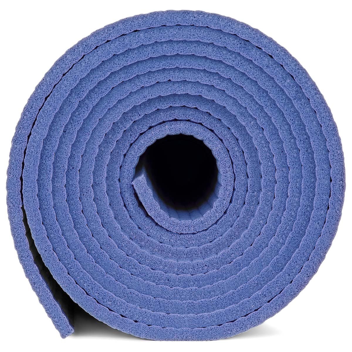 YogaAccessories 1/4" Thick High Density Deluxe Non Slip Exercise Pilates & Yoga Mat (Dark Blue)