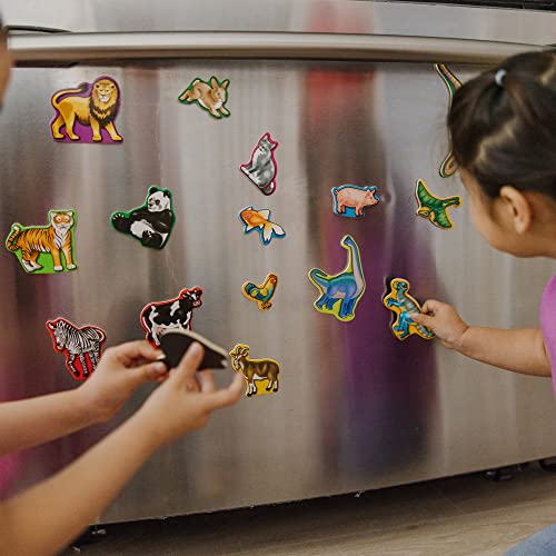 Melissa & Doug Wooden Magnets Set - Animals and Dinosaurs With 40 Wooden Magnets