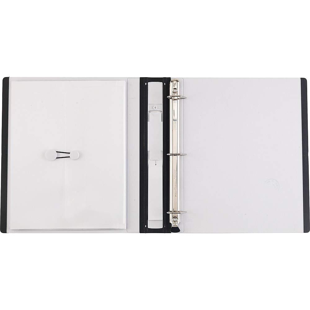 1" STAPLES Better View Binder with D-Rings, White