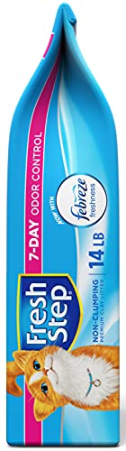 Fresh Step Non-Clumping Premium Cat Litter with Febreze Freshness, Scented, Multi, 224 Ounce (Package May Vary)